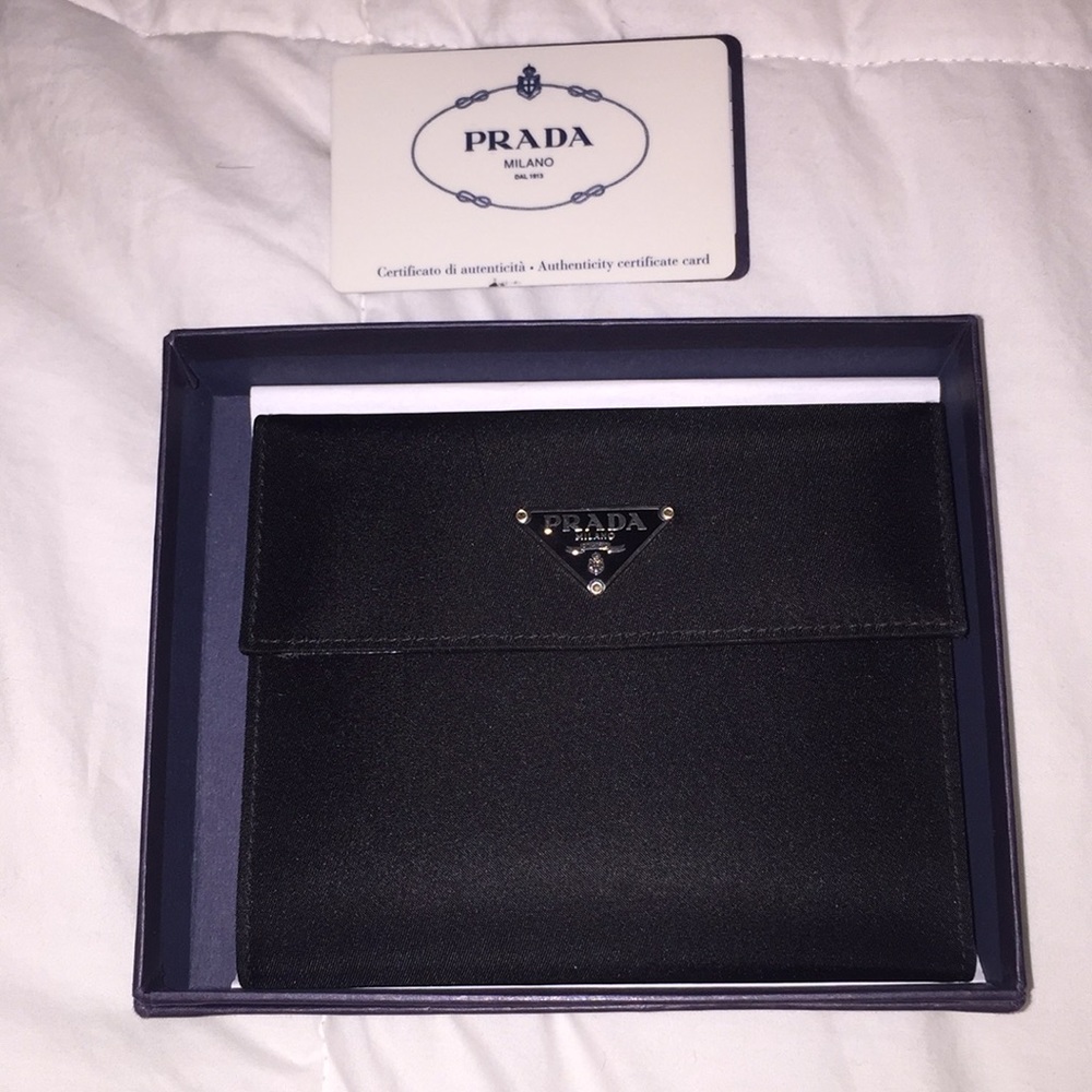 Prada Black Wallet with Authenticity Cards